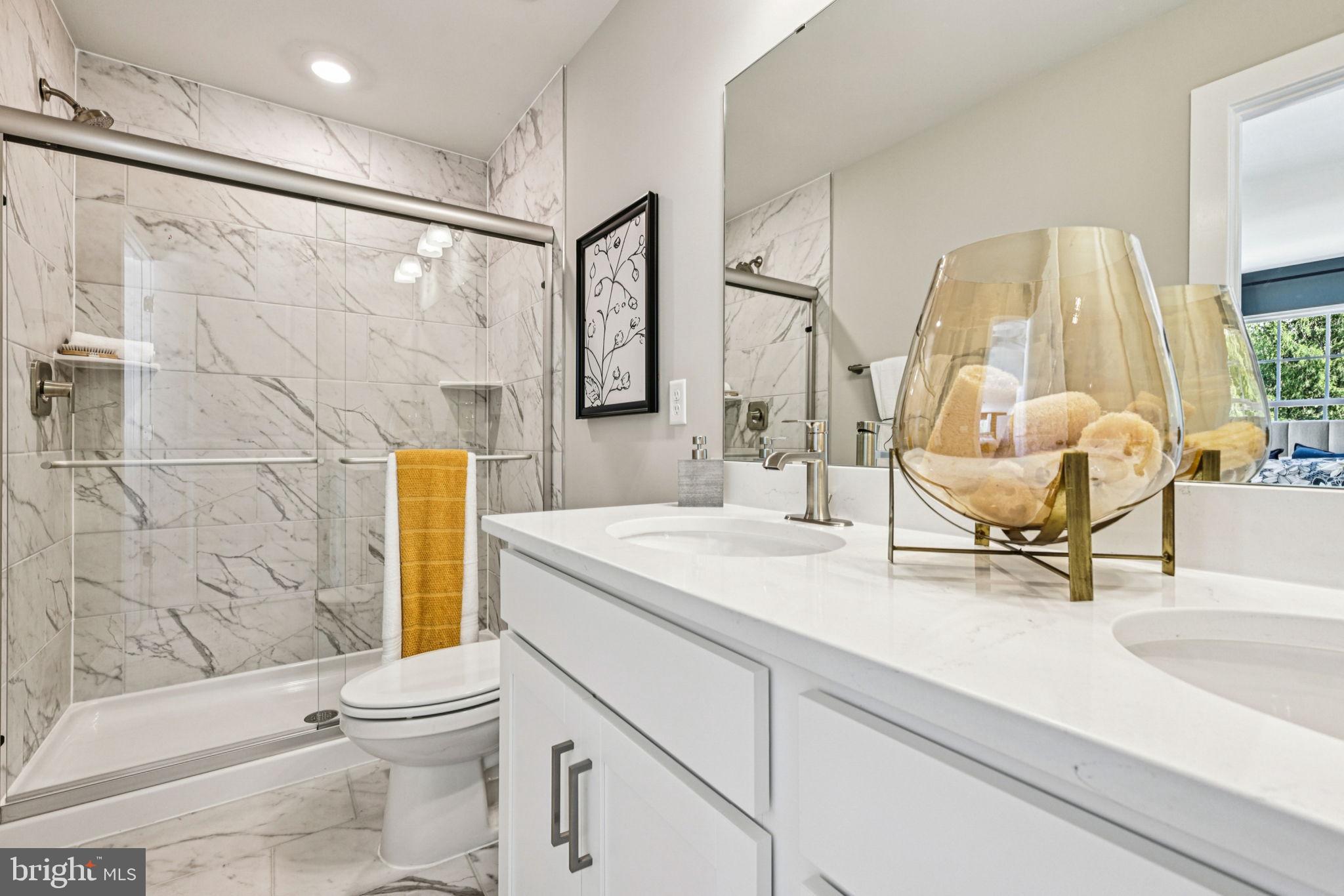 1818 Blythe Way Winchester, VA 22601 - Photo 39 of 45 a bathroom with a sink mirror vanity and toilet