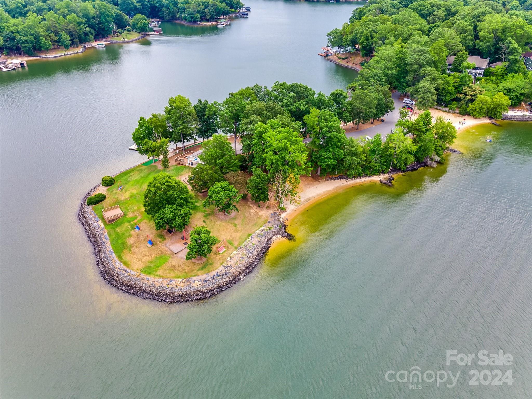 127 Inlet Point Drive Fort Mill, SC 29708 - Photo 39 of 46 an aerial view of a house with a lake view