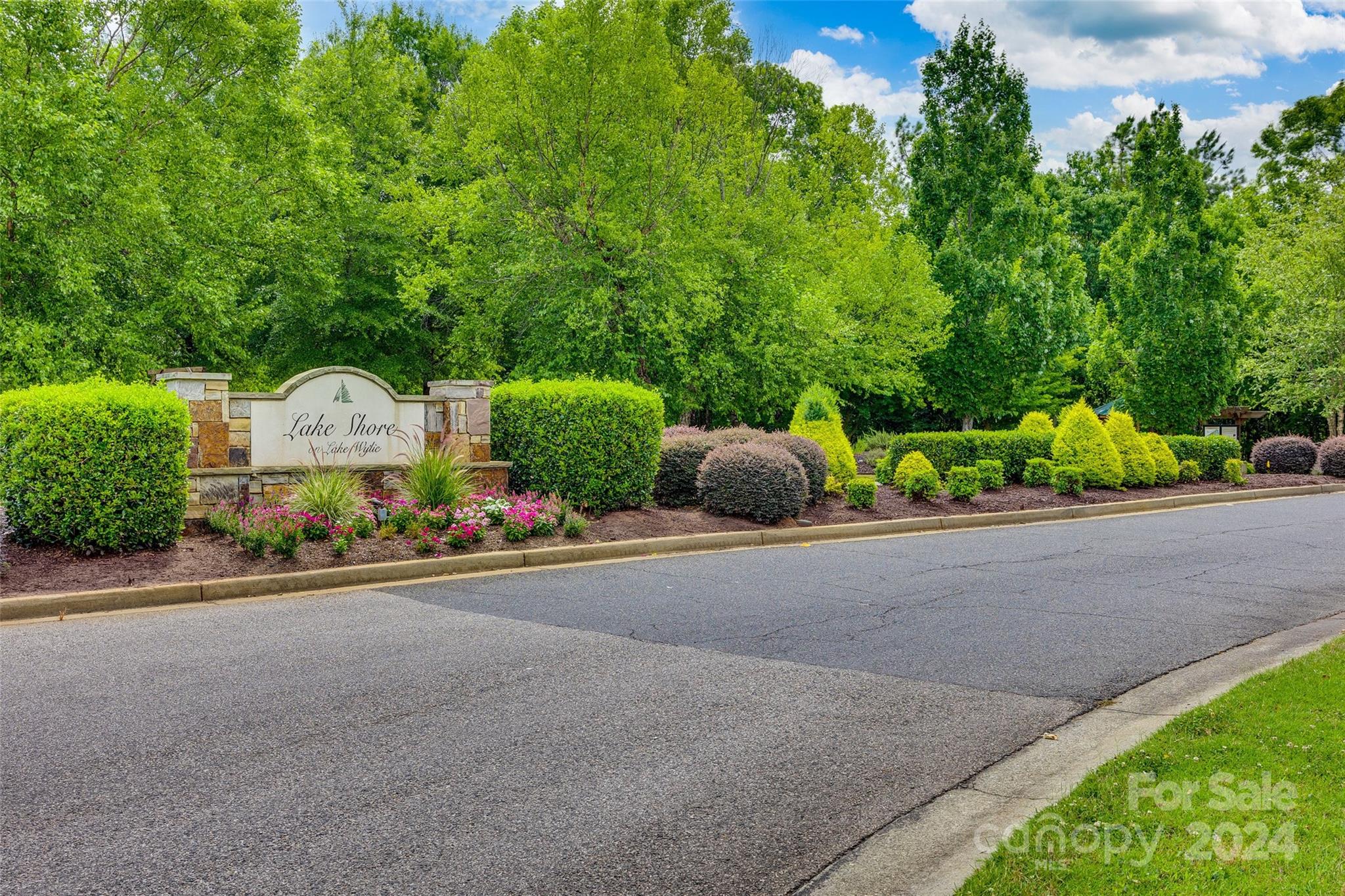 127 Inlet Point Drive Fort Mill, SC 29708 - Photo 43 of 46 a front view of a house with a garden and street view