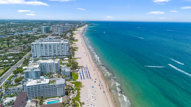 a view of lake and city