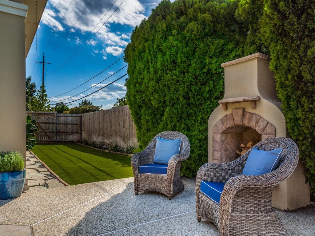 5305 Southern Avenue Dallas, TX 75209 - Photo 34 of 39 a view of backyard with outdoor seating and green space