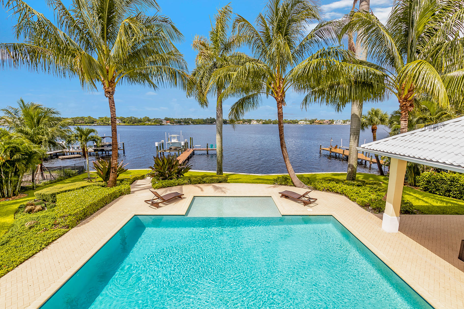 75 River Drive Tequesta, FL 33469 - Photo 9 of 42 Pool to dock