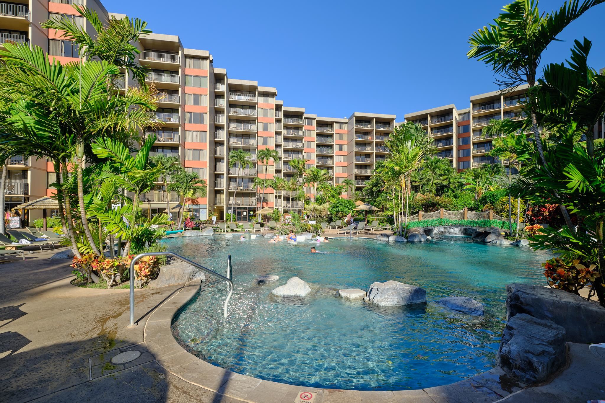 3445 Lower Honoapiilani Road, Unit 212 Lahaina, HI 96761 - Photo 14 of 39 a view of a swimming pool with a patio