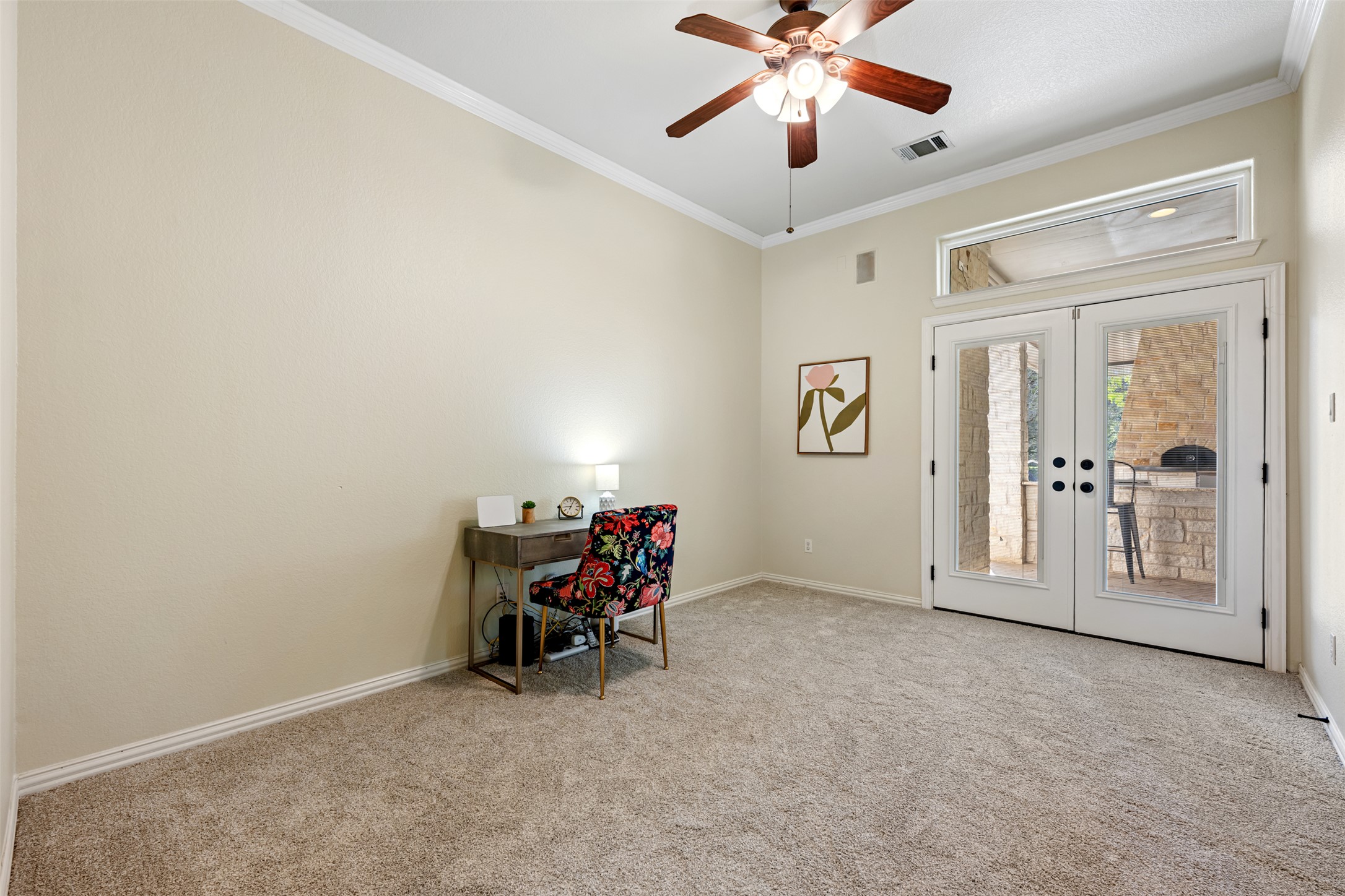 181 Whitney Run Buda, TX 78610 - Photo 24 of 40 Wonderful office space with French doors leading to covered back patio,.