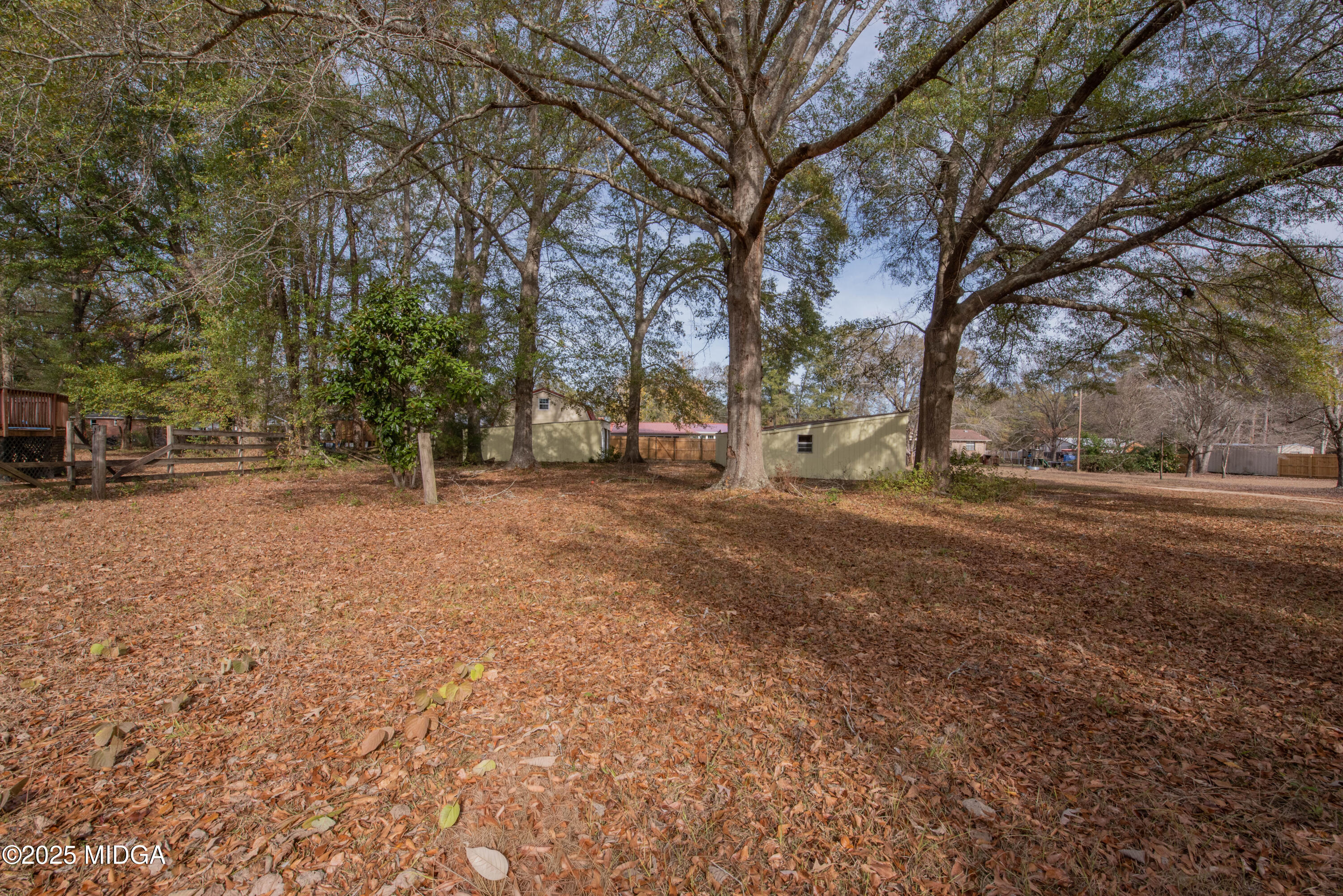 9 Friar Tuck Road Reynolds, GA 31076 - Photo 17 of 48 a view of dirt yard with a large tree