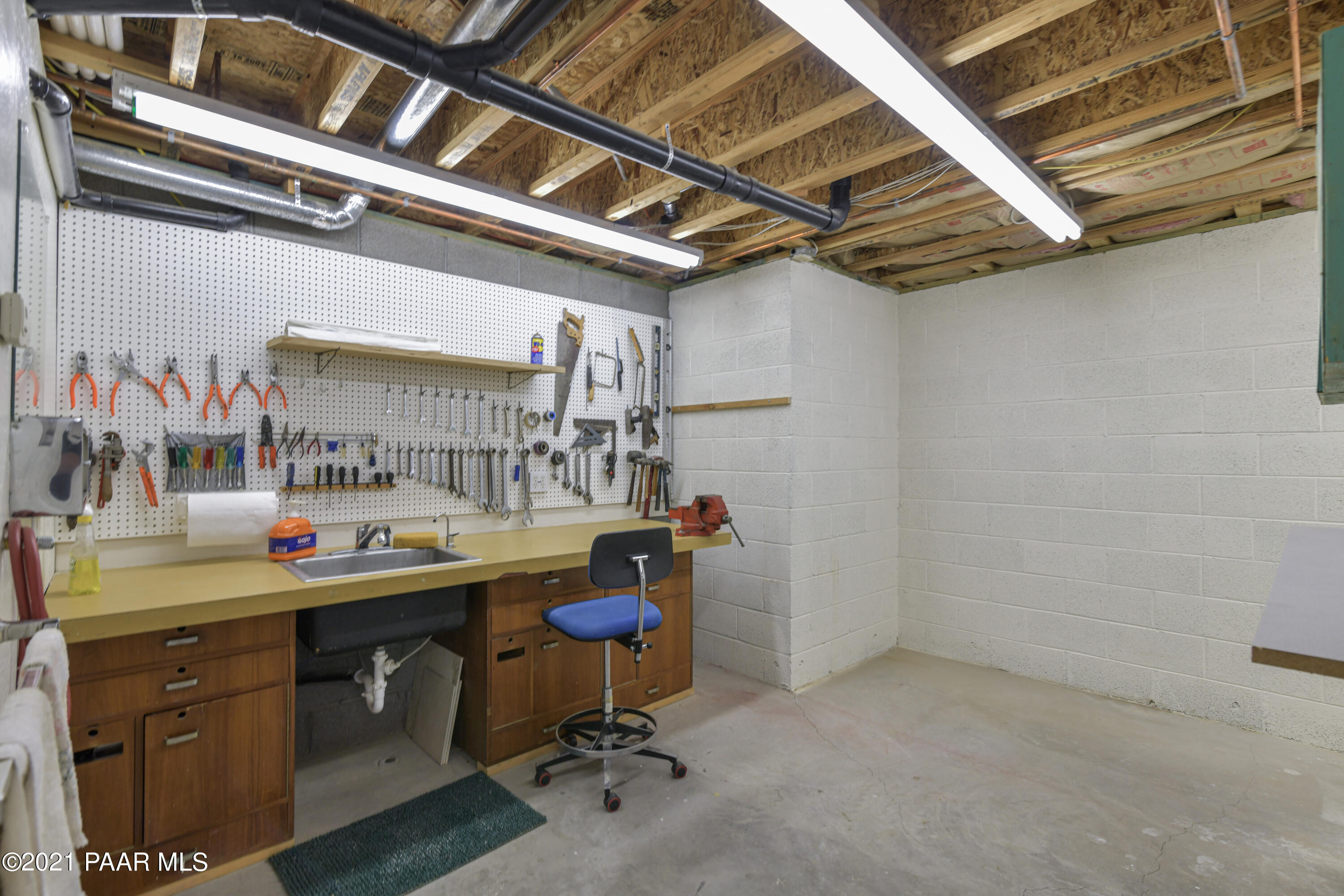 766 Cherokee Road Prescott, AZ 86303 - Photo 46 of 50 Downstairs Workshop