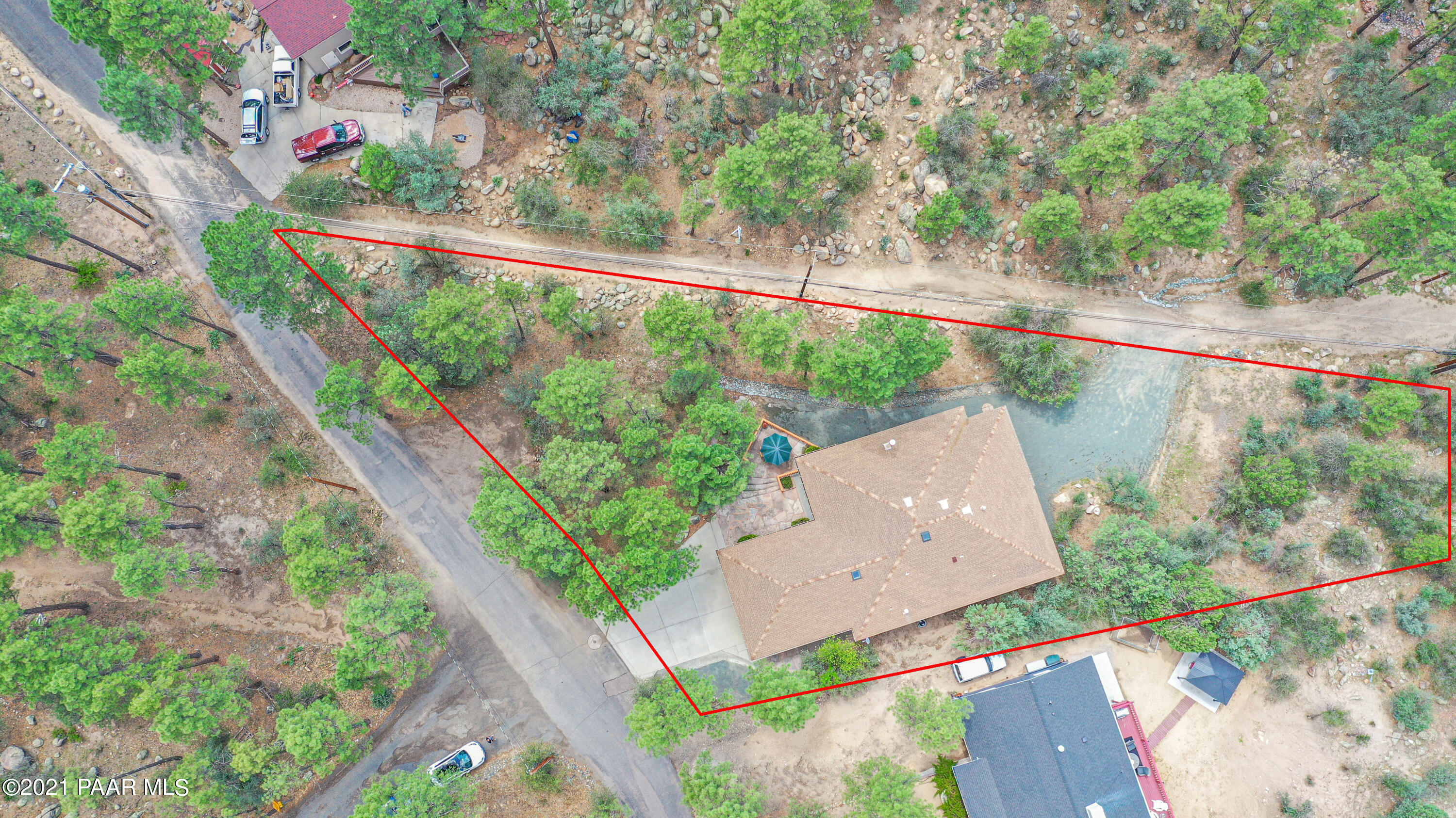 766 Cherokee Road Prescott, AZ 86303 - Photo 47 of 50 RV Parking Ariel Overview