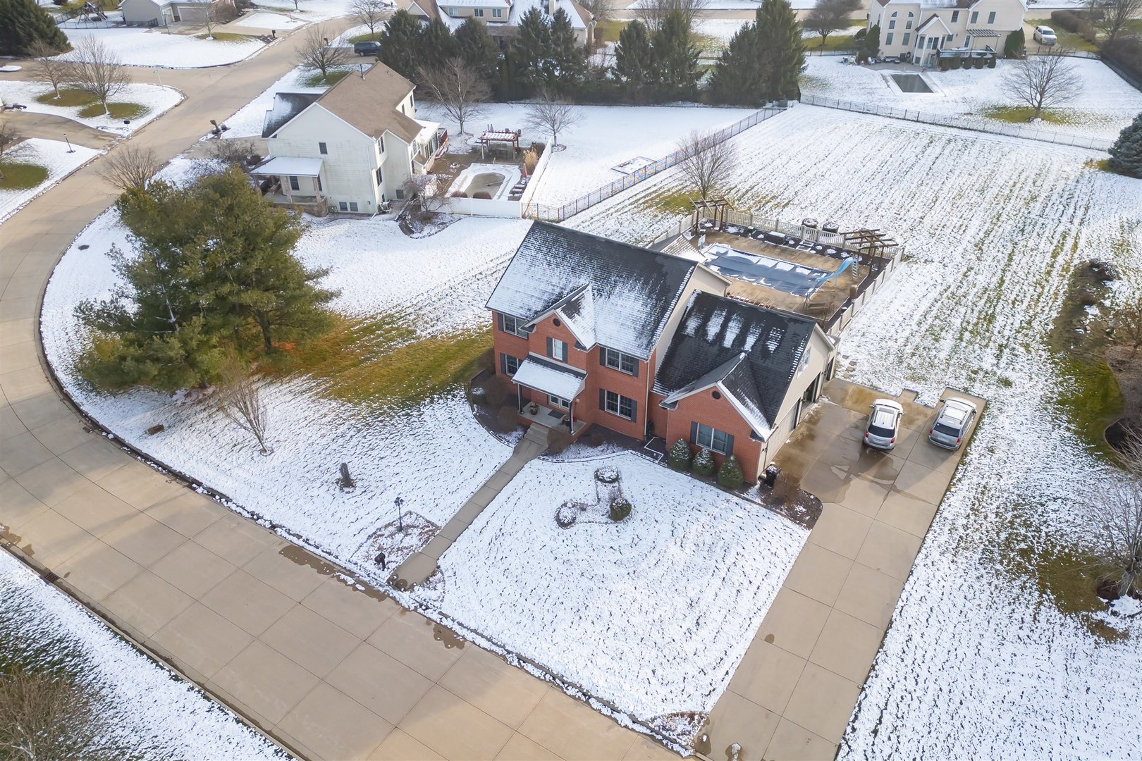 4 Cloverhill Circle Bloomington, IL 61705 - Photo 13 of 63 an aerial view of a house with outdoor space