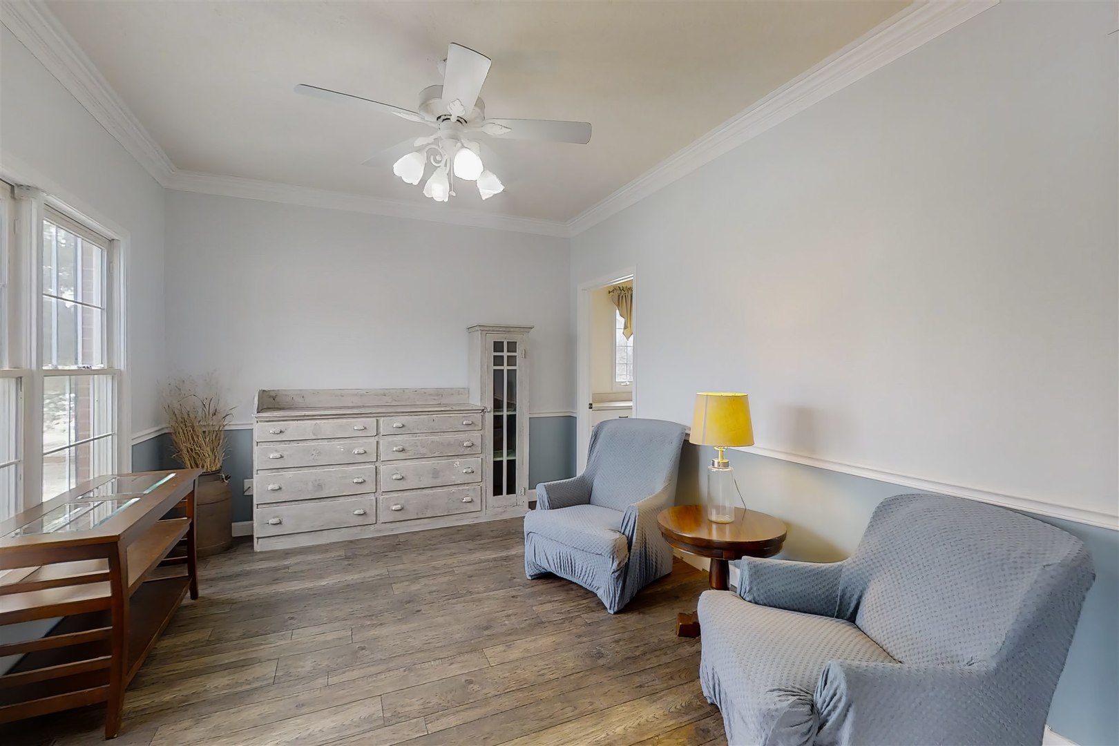 4 Cloverhill Circle Bloomington, IL 61705 - Photo 22 of 63 a bedroom with furniture and wooden floor