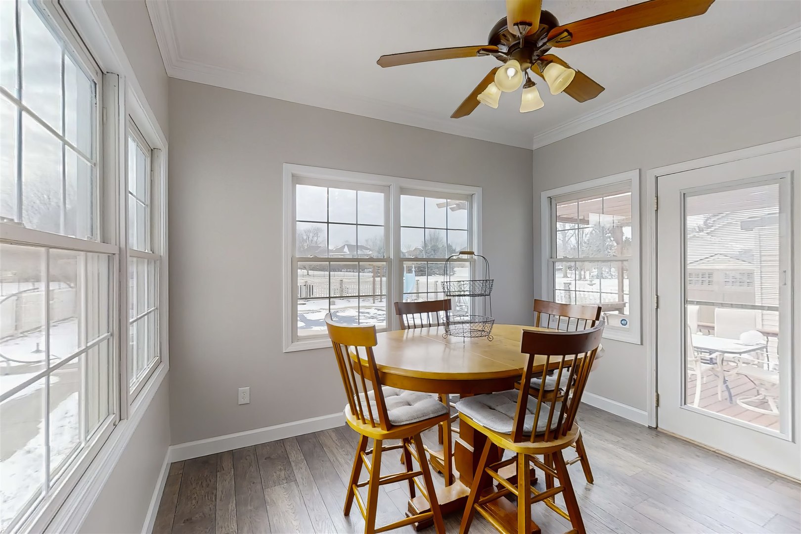 4 Cloverhill Circle Bloomington, IL 61705 - Photo 29 of 63 a view of a dining room with furniture and window