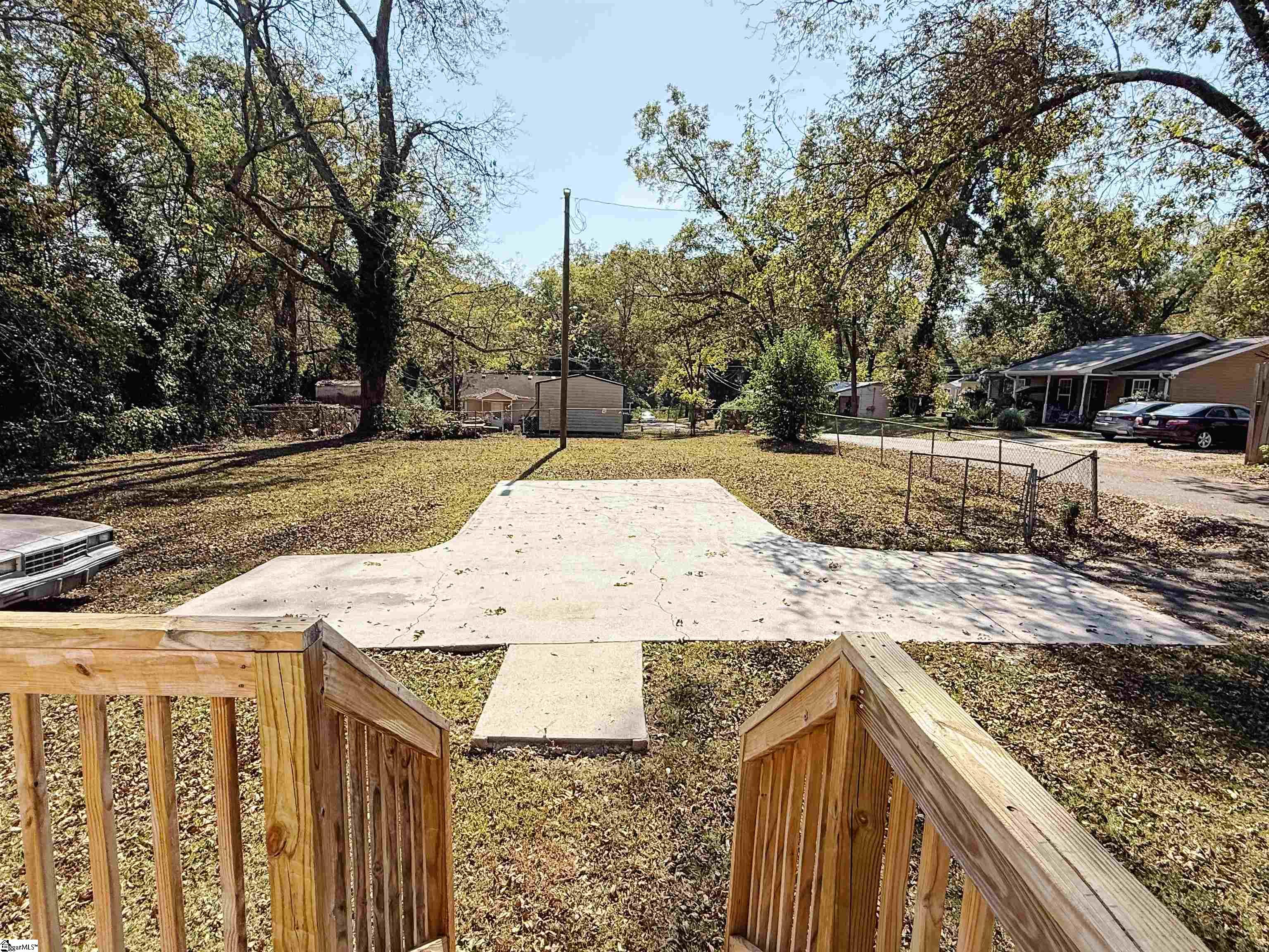 502 East Hampton Street Anderson, SC 29624 - Photo 16 of 16 view from back deck of fully fenced yard