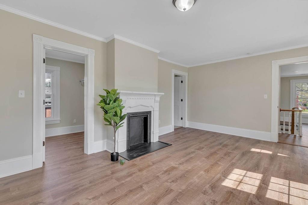 800 River Road Beaver, PA 15009 - Photo 33 of 47 a view of a livingroom with wooden floor and a potted plant