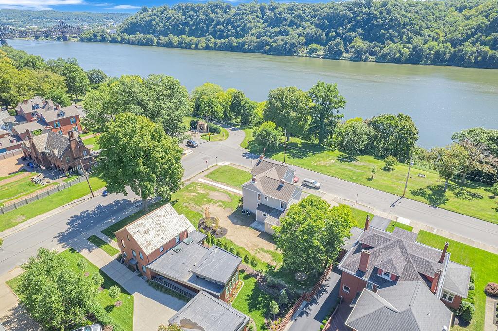 800 River Road Beaver, PA 15009 - Photo 46 of 47 an aerial view of a house with a lake view