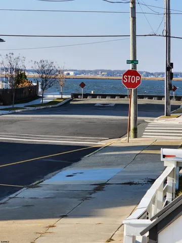 a view of a kitchen counter