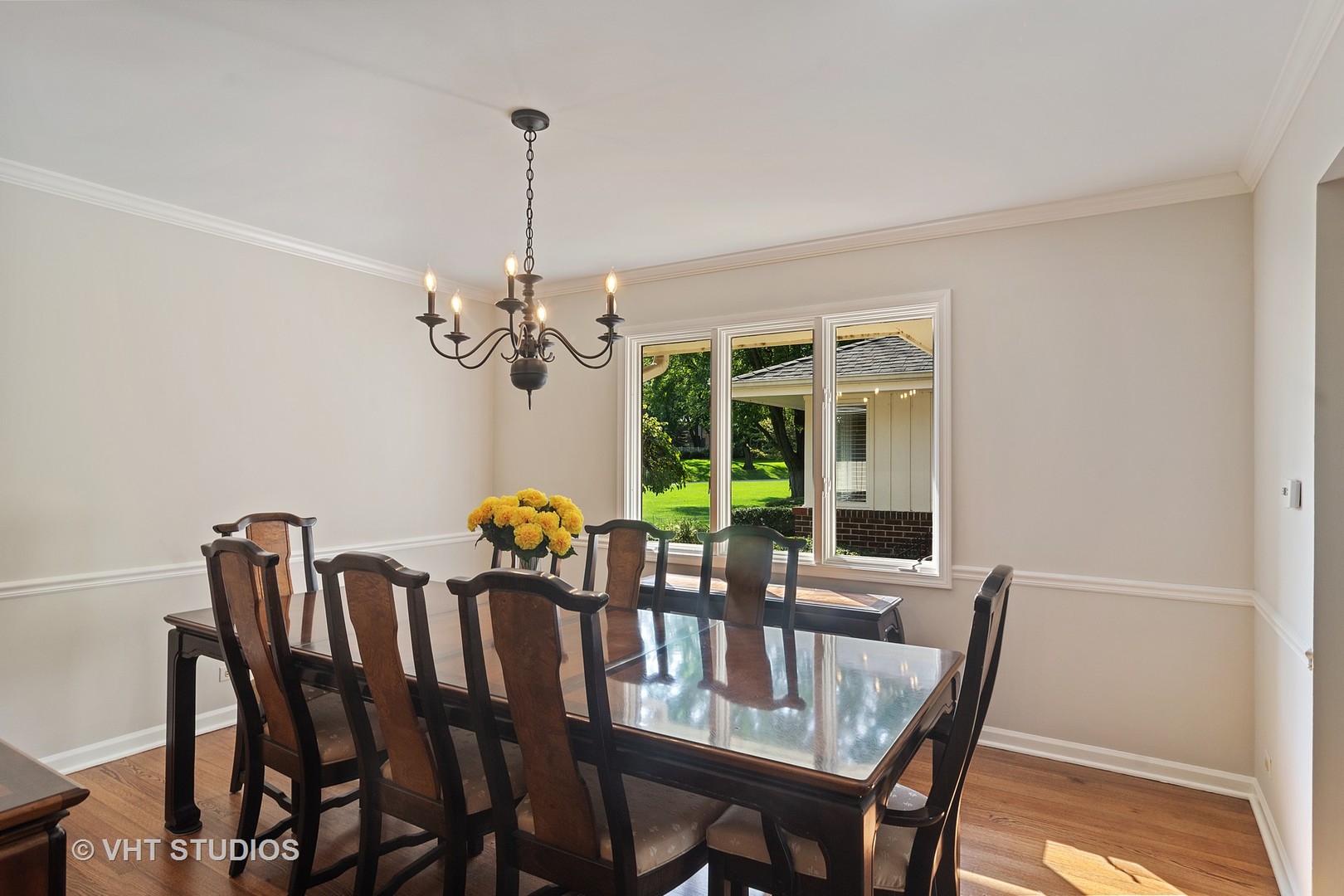 128 Colony Drive Inverness, IL 60010 - Photo 16 of 22 a view of a dining room with furniture window and outside view
