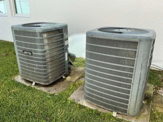 a close view of water heater room