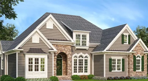 front view of a house and a yard