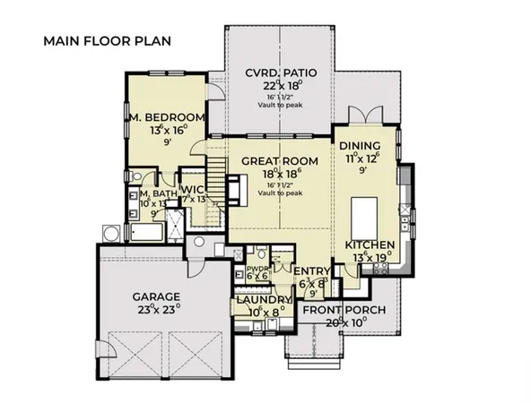 a front view of a house with garage and porch