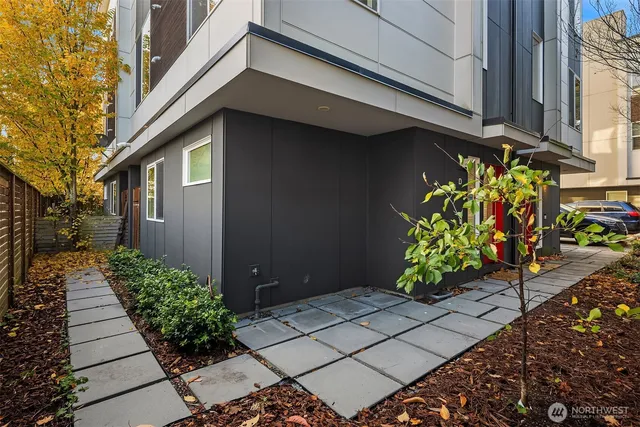 a front view of a house