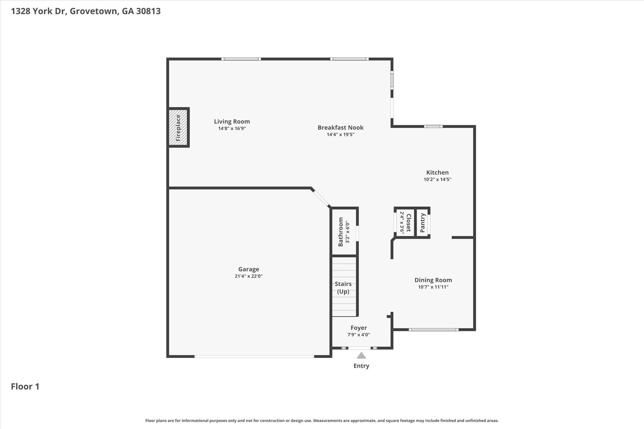 1328 York Drive Grovetown, GA 30813 - Photo 50 of 51 02-Floor 1