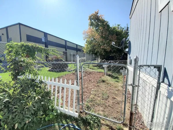 a view of a yard with plants