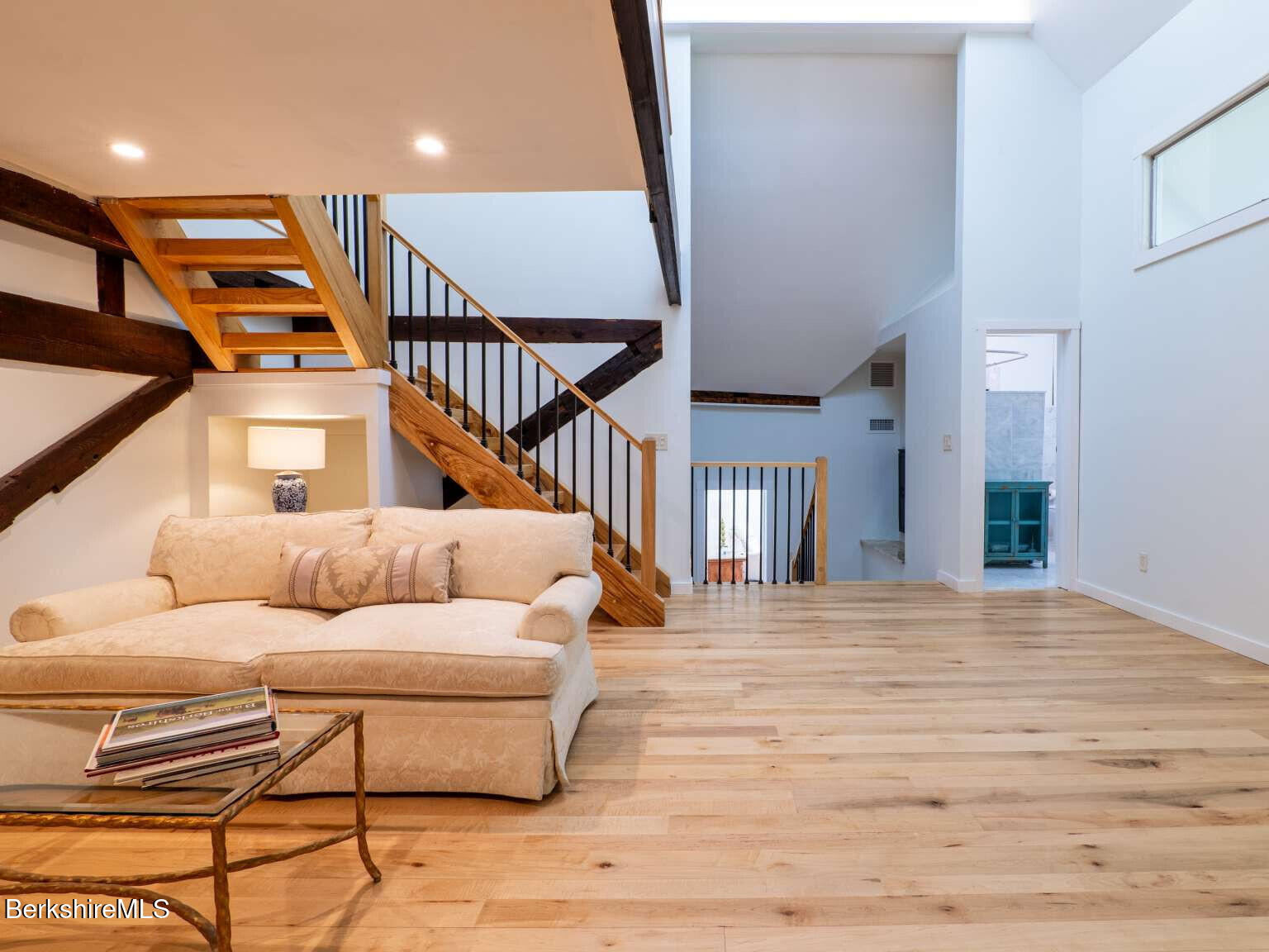160 High Street Lee, MA 01238 - Photo 39 of 41 a view of livingroom with furniture and stairs