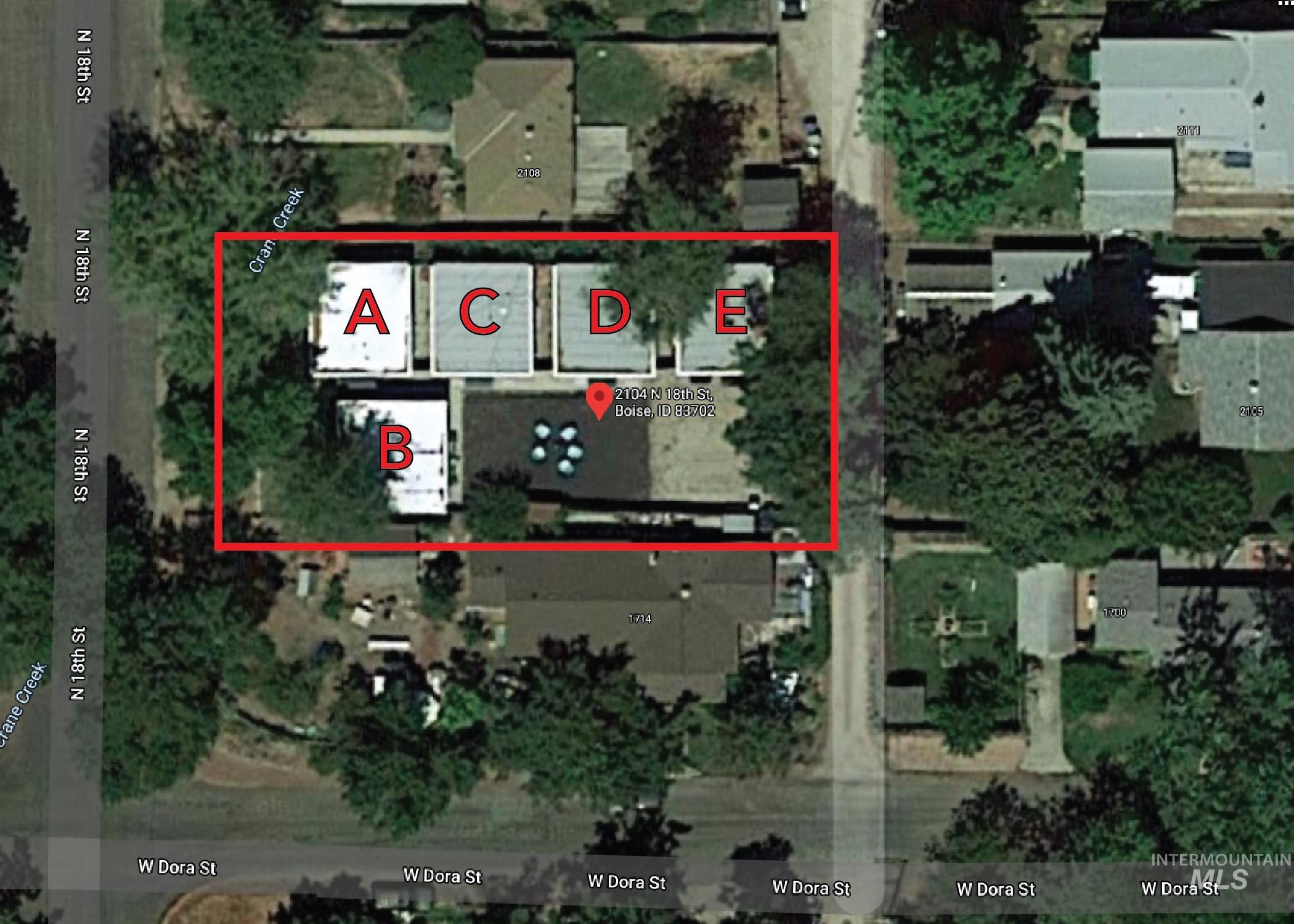2104 North 18th Street Boise, ID 83702 - Photo 13 of 19 Map / location with property boundaries highlighted