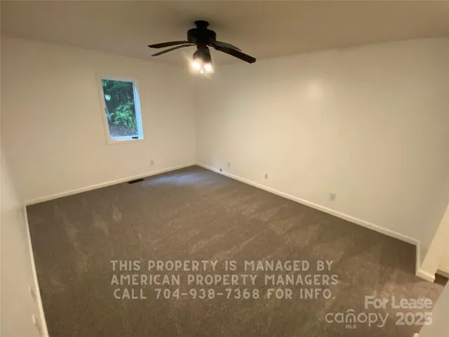 a view of a ceiling fan