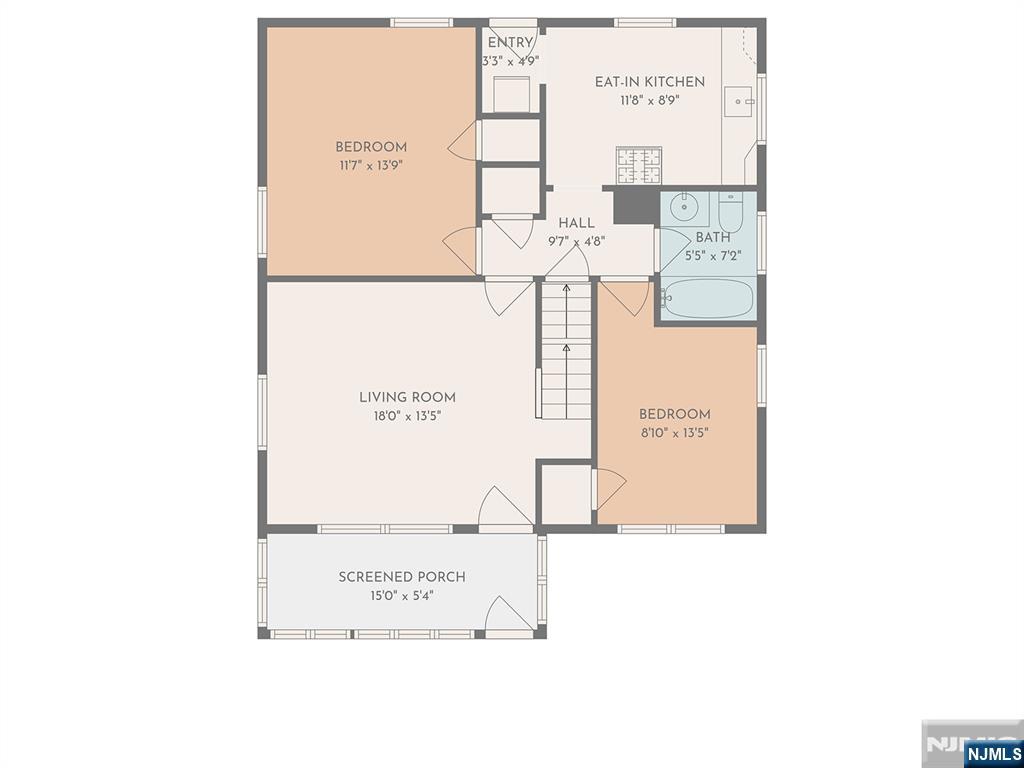 15 Victor Place Irvington, NJ 07111 - Photo 10 of 12 a picture of a bench in front of a door