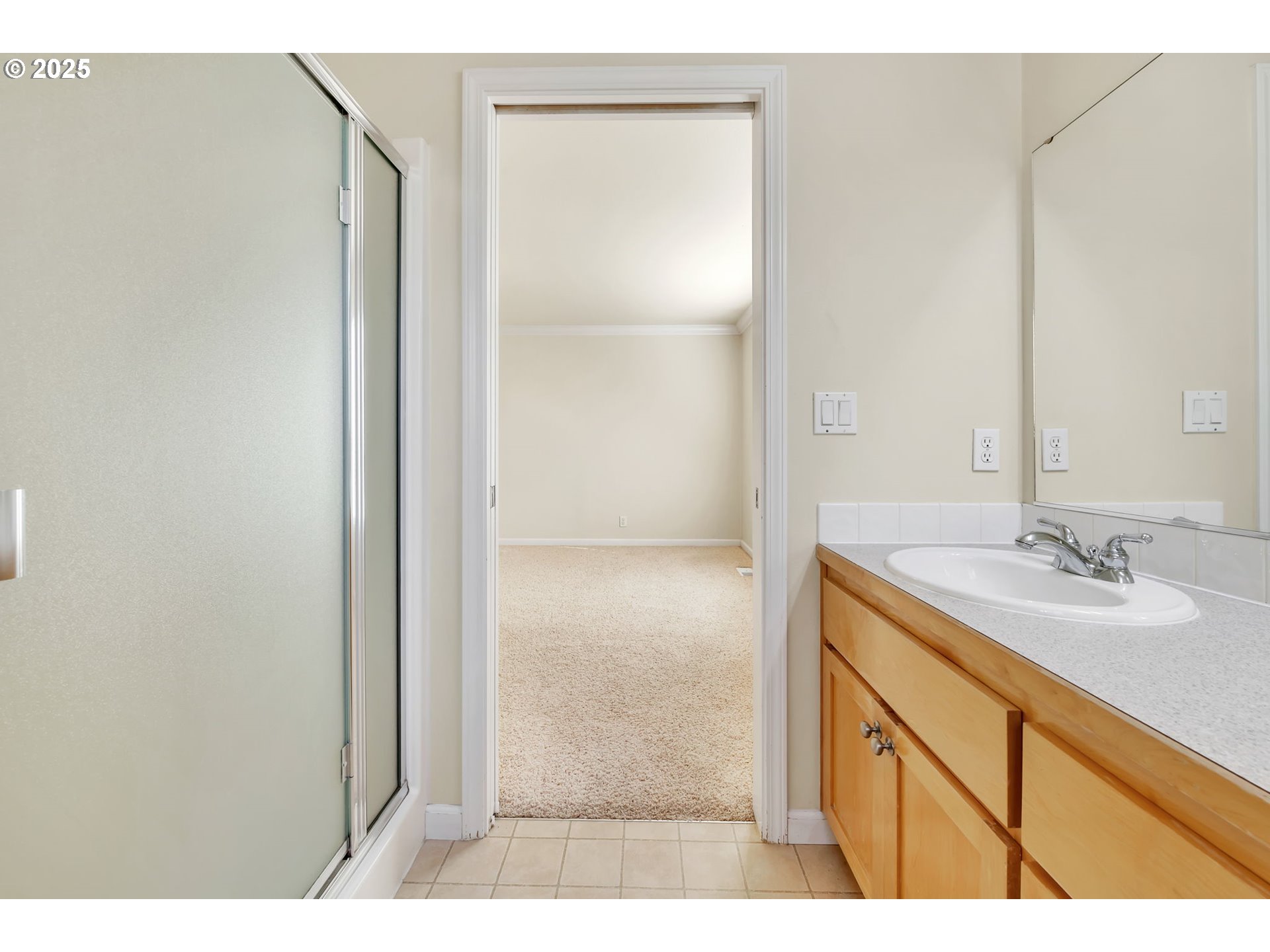 158 Mackin Avenue Eugene, OR 97404 - Photo 39 of 45 a bathroom with a sink and a mirror