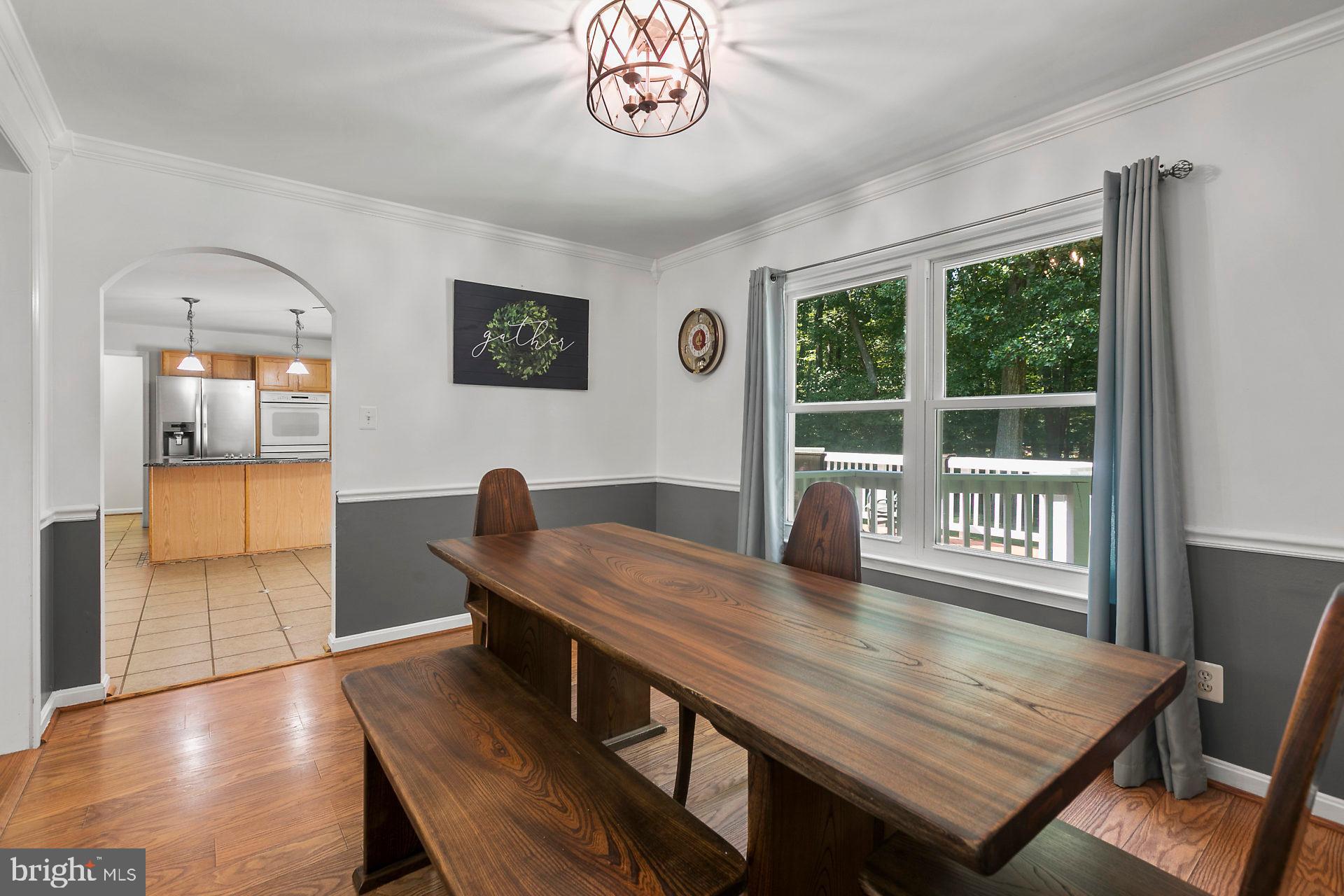 1837 Lottie Fowler Road Prince Frederick, MD 20678 - Photo 15 of 43 Formal Dining Area Overlooks the Deck