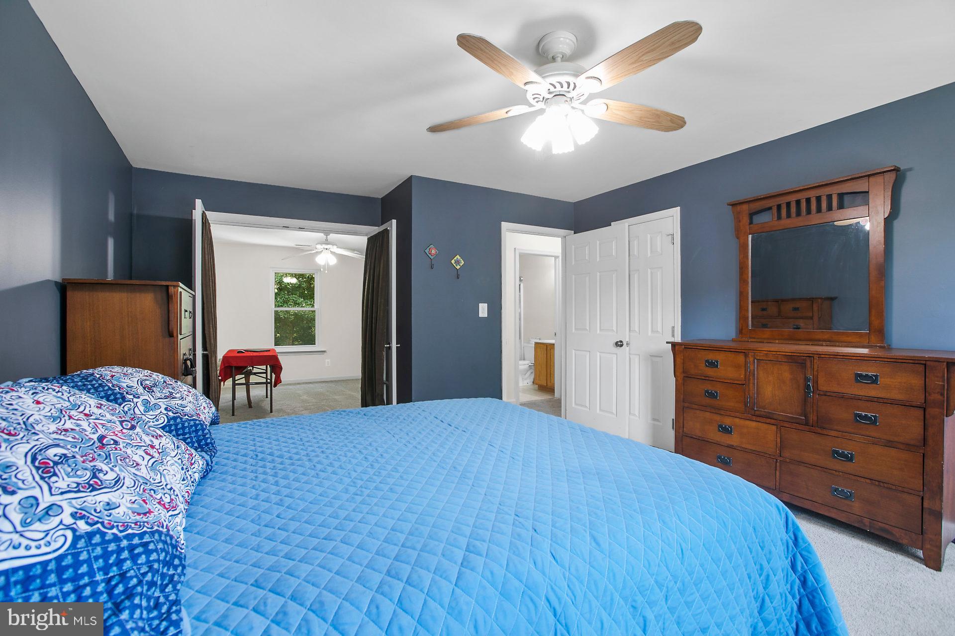 1837 Lottie Fowler Road Prince Frederick, MD 20678 - Photo 25 of 43 French Doors Separate the Master & Additional Room