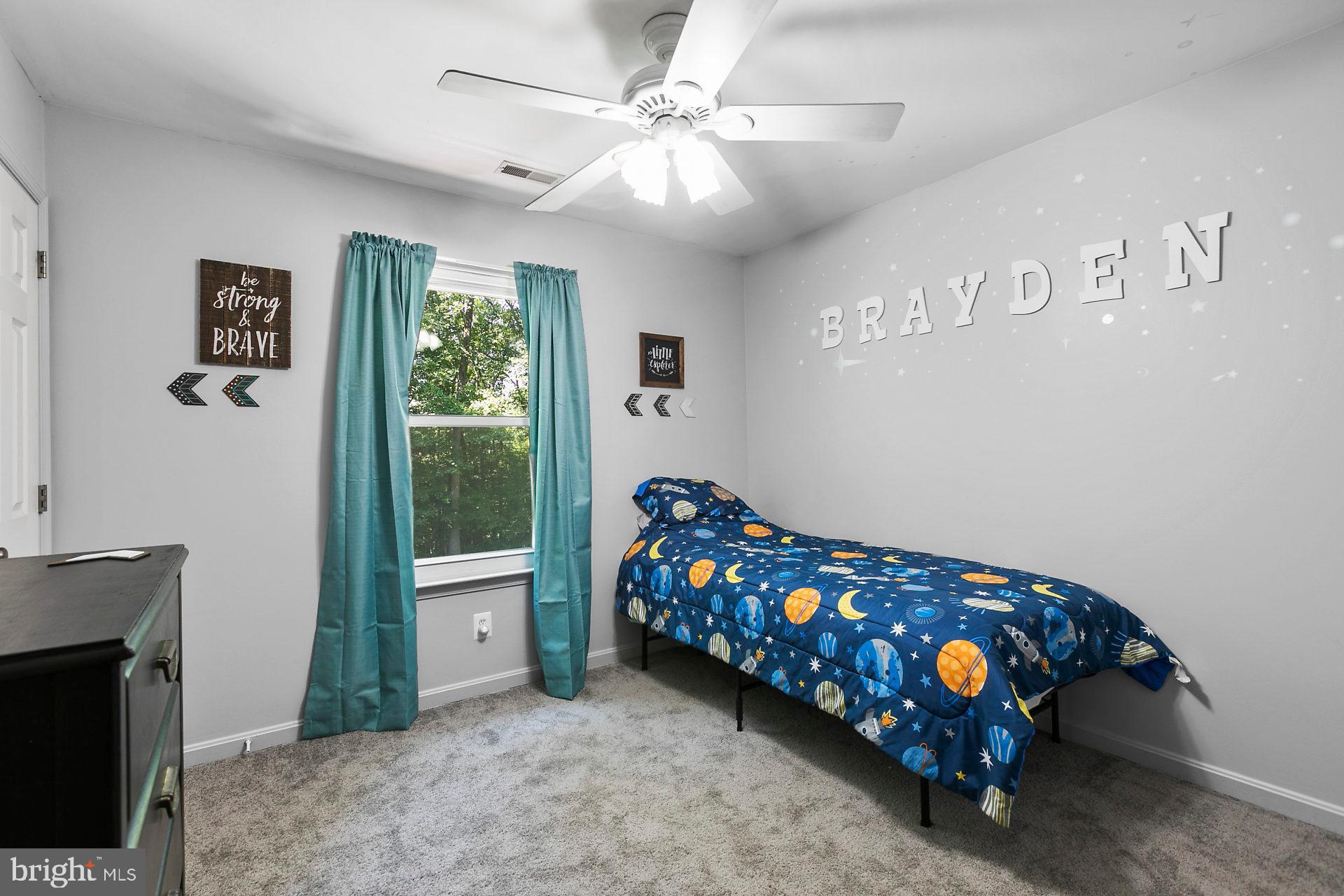 1837 Lottie Fowler Road Prince Frederick, MD 20678 - Photo 33 of 43 Bedroom #3 Faces the Trees Out Back