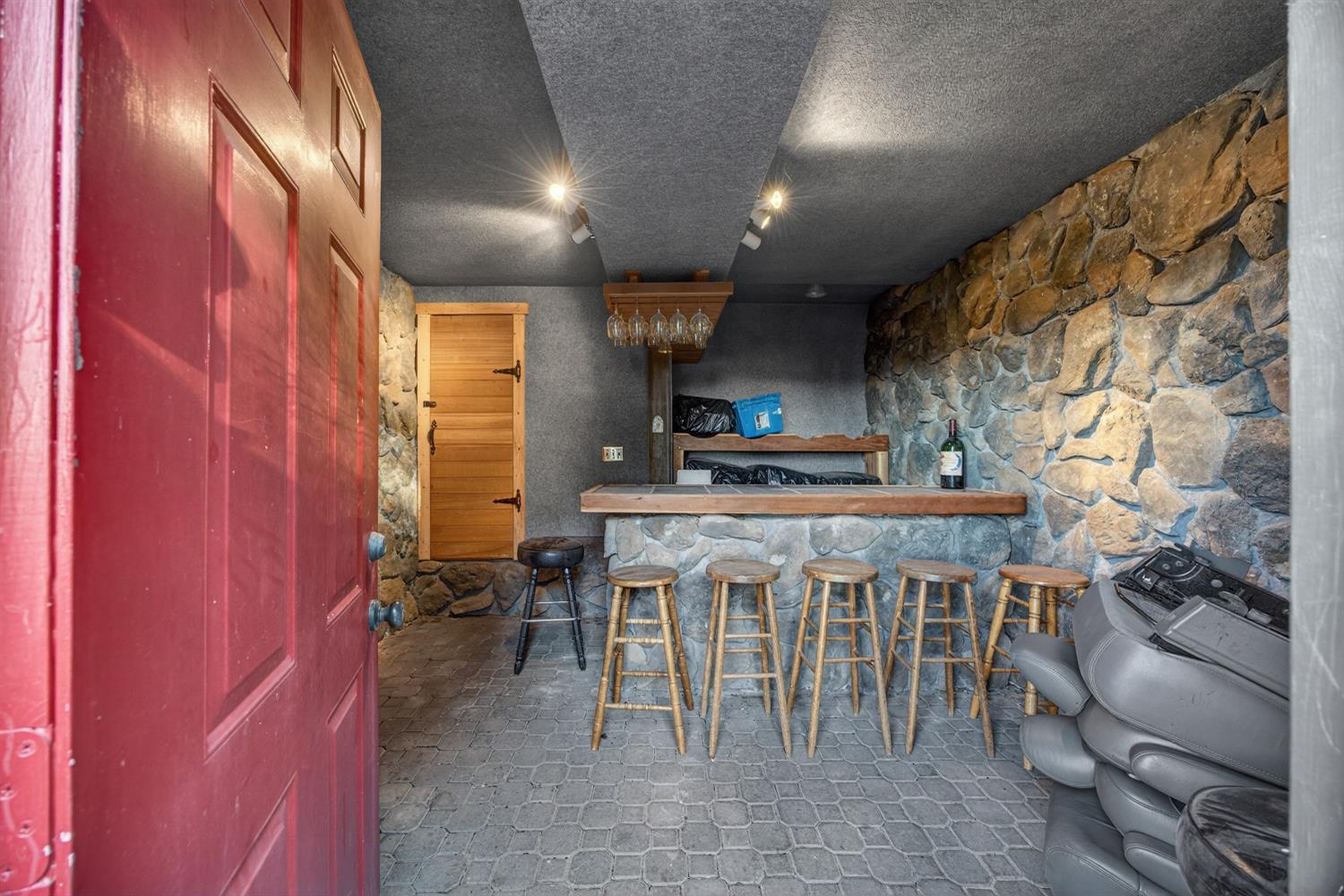 3281 Yearling Trail Placerville, CA 95667 - Photo 38 of 61 a view of a kitchen with furniture and a fireplace