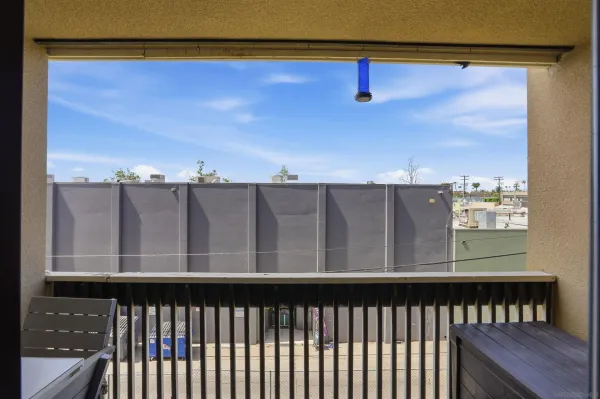 a view of a balcony