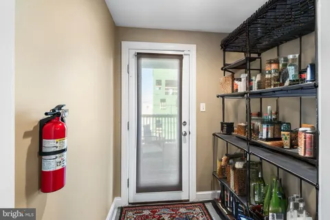 a view of storage and utility room