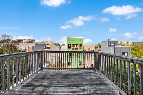 a view of city from a balcony