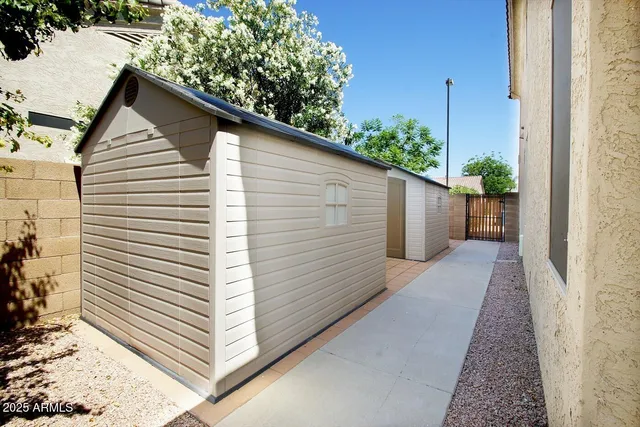 a view of outdoor space with seating area