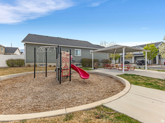 12214 Sunpark Lane Draper, UT 84020 - Photo 23 of 24 Community jungle gym with a gazebo and a patio