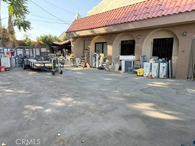 a view of a car garage