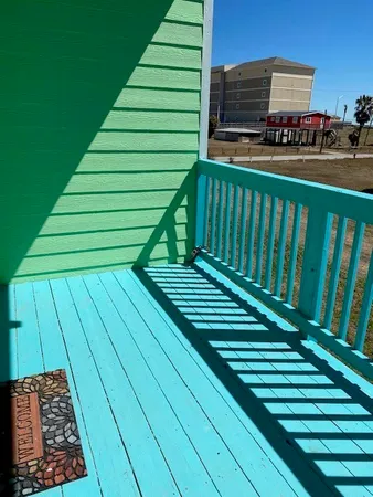 a view of a terrace with outdoor space
