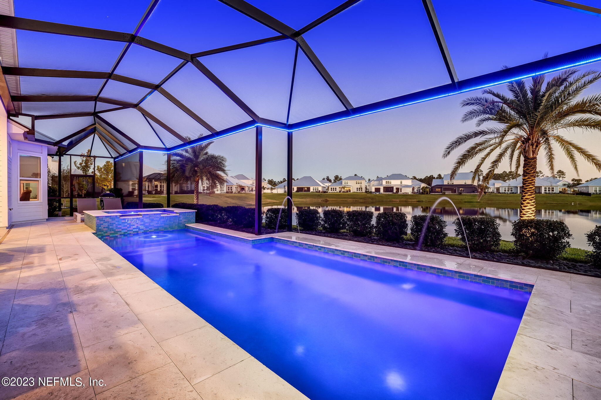 300 Topside Drive St. Johns, FL 32259 - Photo 71 of 121 a view of a swimming pool with a lounge chair