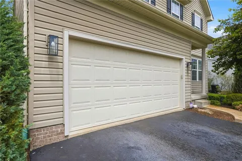 a view of a house with a garage