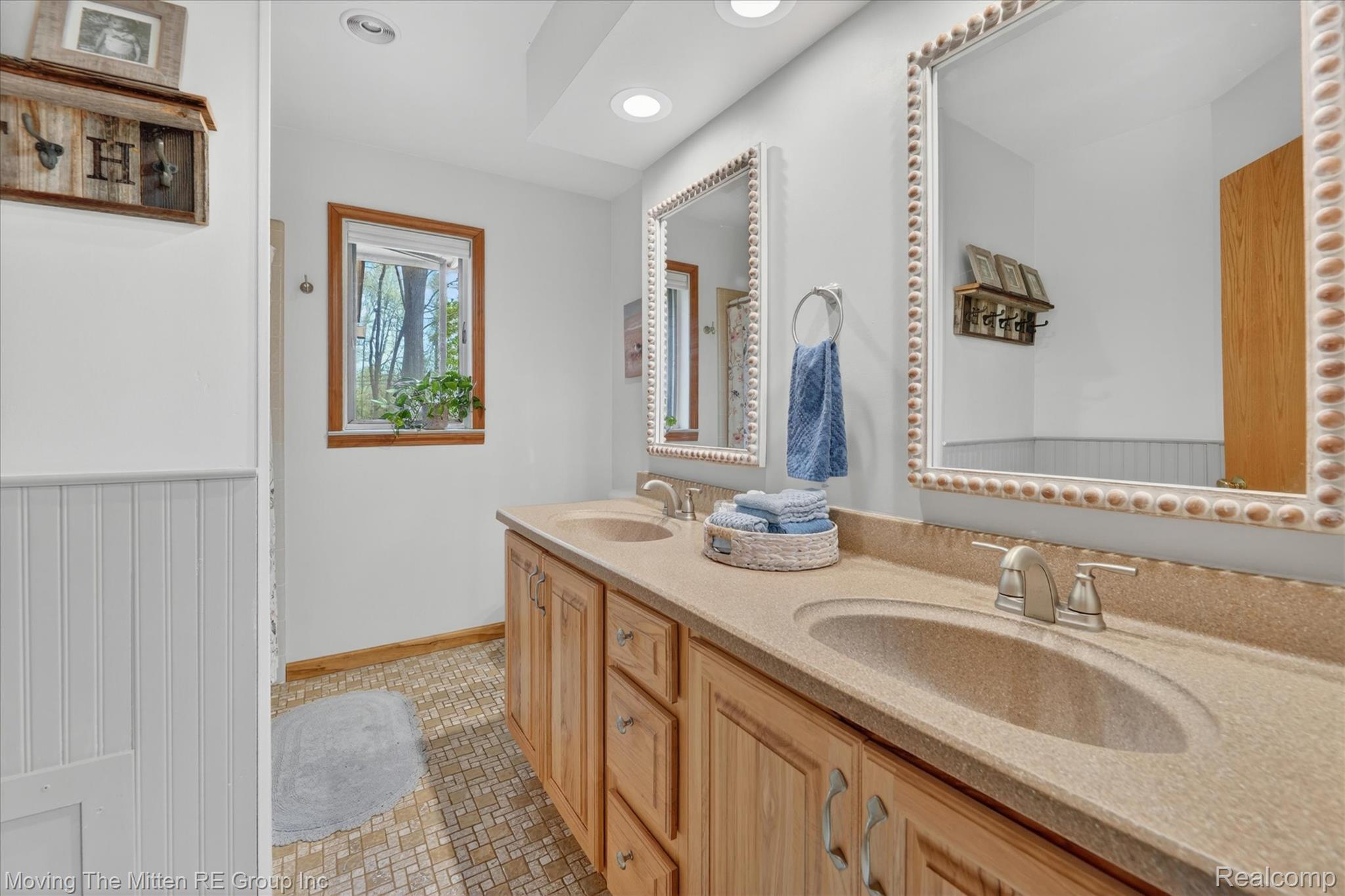 41825 Fret Road Belleville, MI 48111 - Photo 25 of 67 Bathroom featuring double vanity and recessed lighting