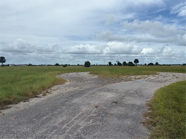 a view of a lake with a city