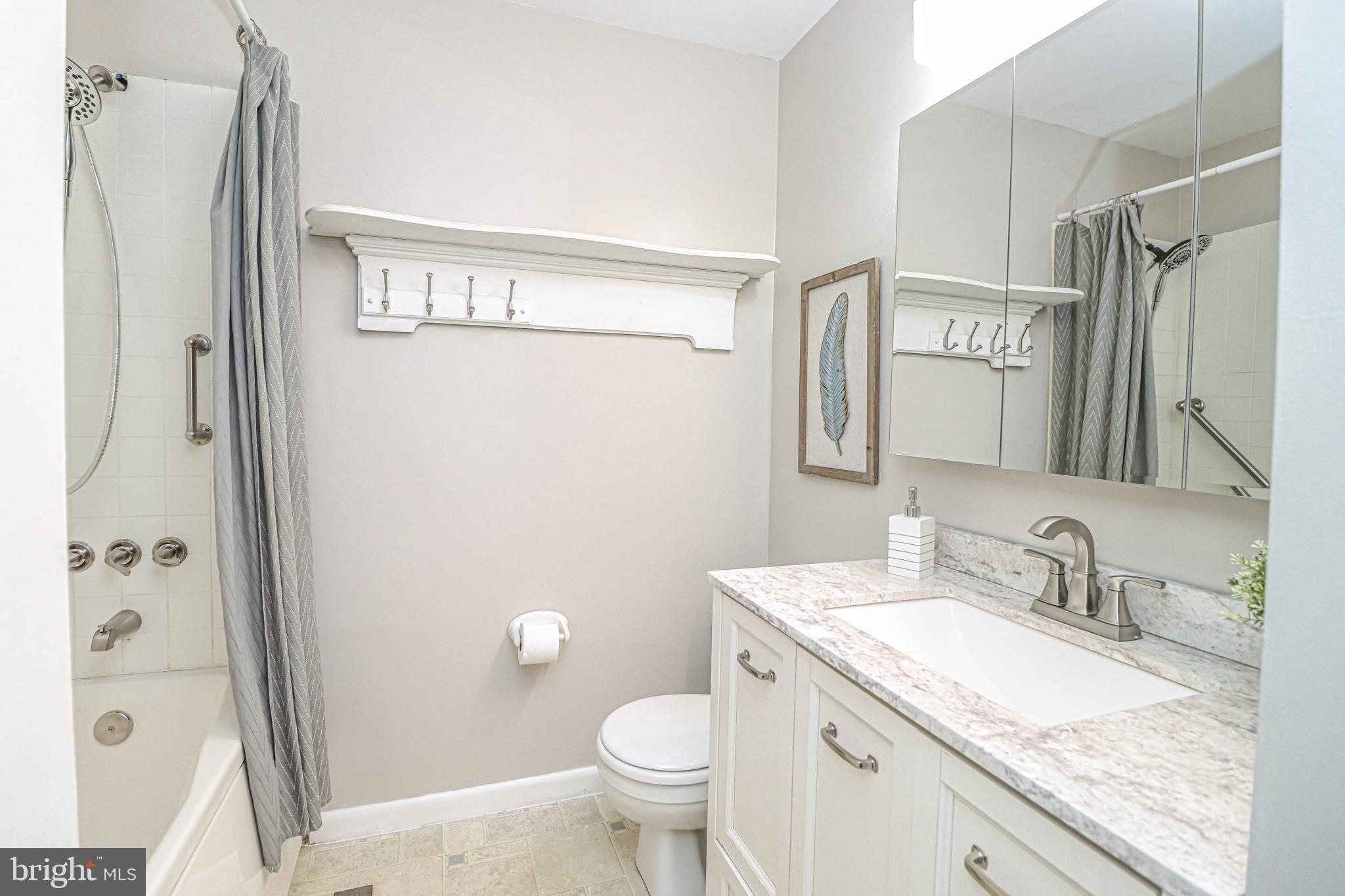 5929 Snowdens Run Road Sykesville, MD 21784 - Photo 14 of 54 Upstairs full bathroom with updated vanity
