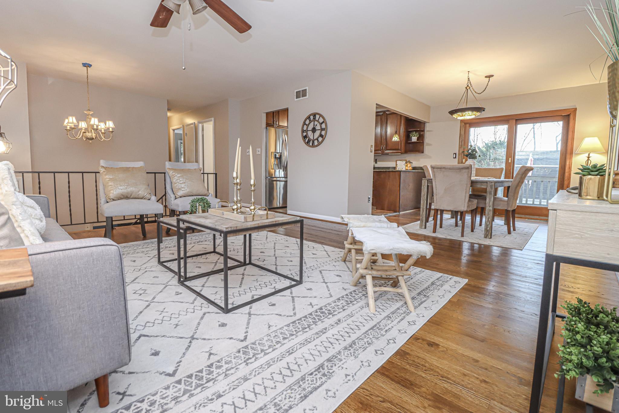 5929 Snowdens Run Road Sykesville, MD 21784 - Photo 4 of 54 Living room open to dining room with a view
