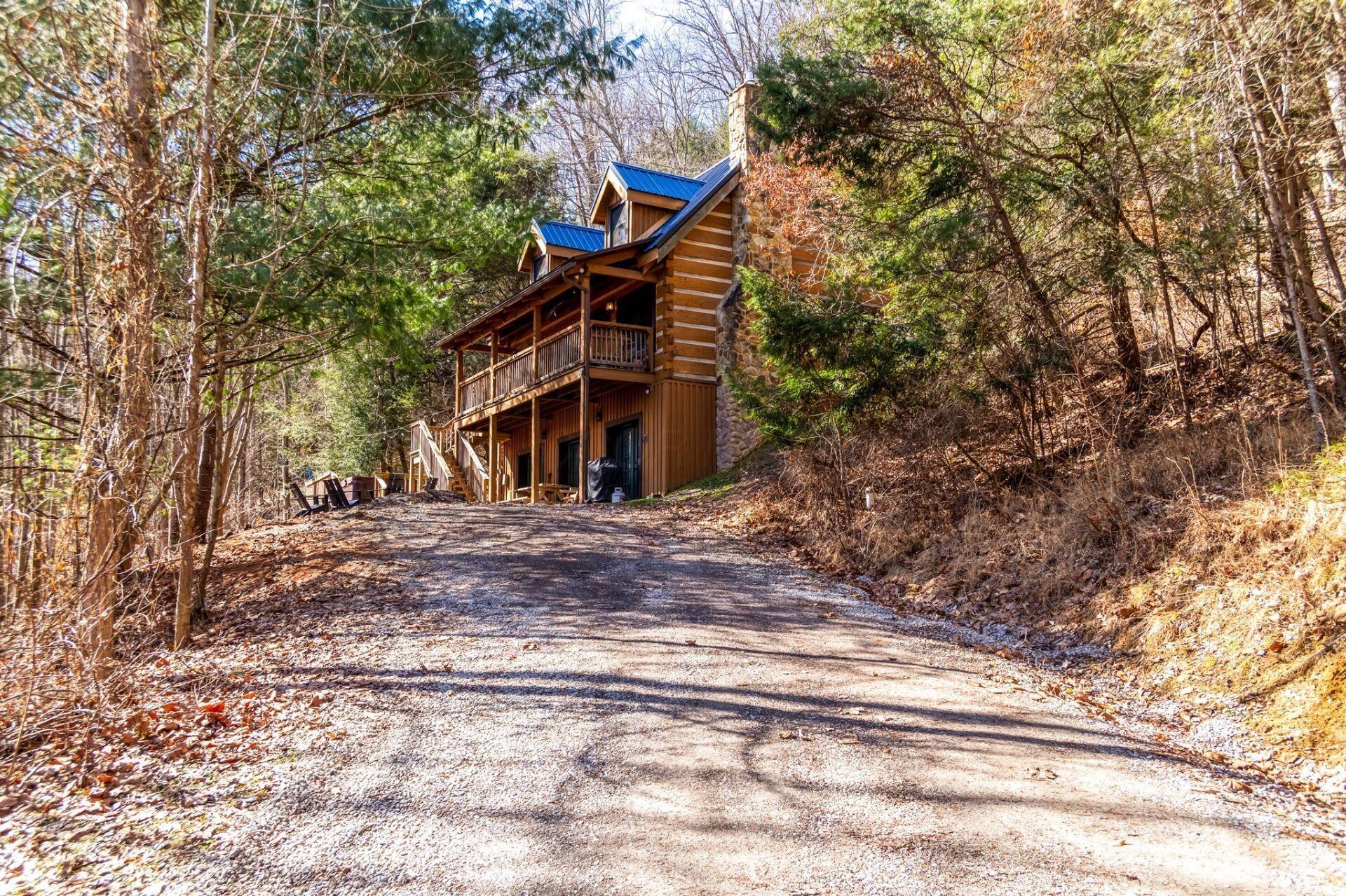 Pulling up driveway
