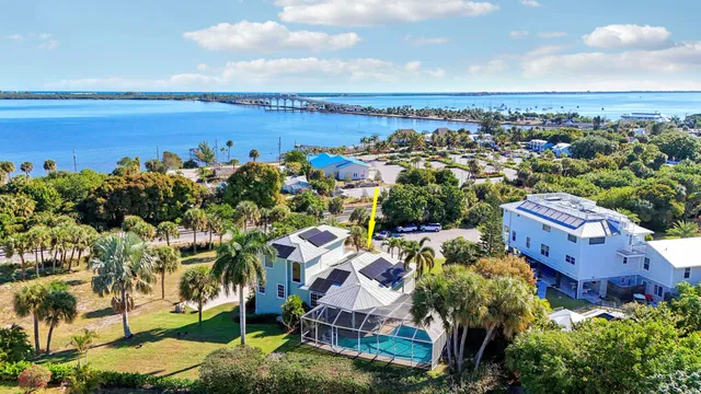an aerial view of multiple house