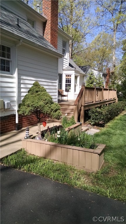 2411 Castle Hill Road Midlothian, VA 23113 - Photo 3 of 19 Rear Deck and planters